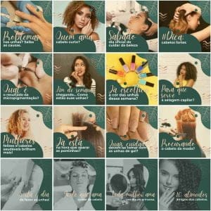 Modelos Canva Salão de Beleza 200 Templates Editáveis + Legendas