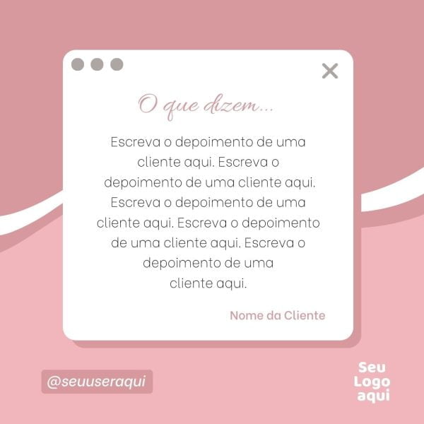 Modelos Canva Salão de Beleza Feminino 10 Templates Editáveis + Bônus