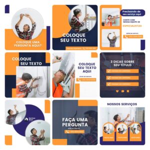 Modelos Canva Serviços Gerais 30 Templates Editáveis + Bônus