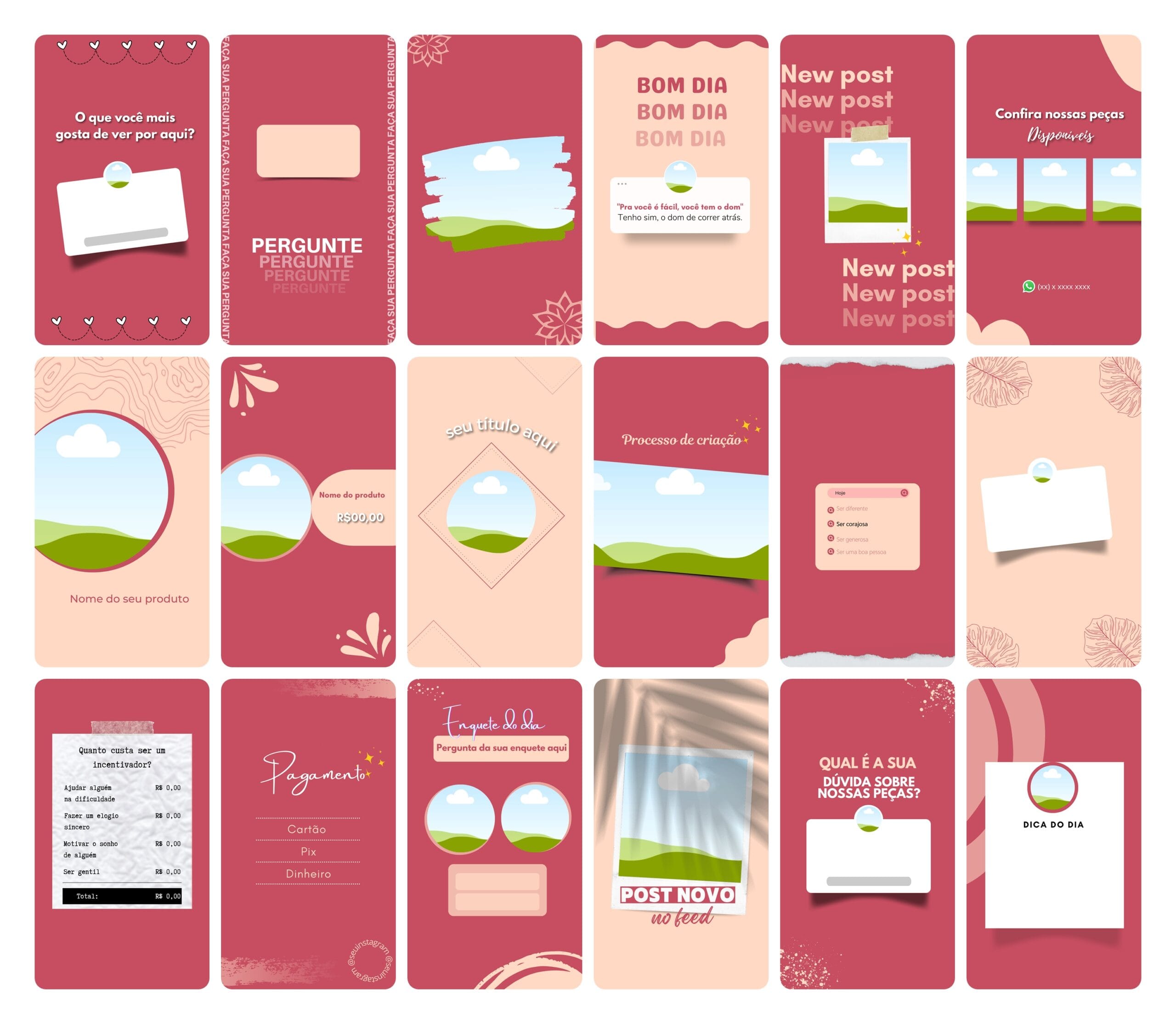 Modelos Canva Sublimação Loja de Personalizados 120 Templates Editáveis Stories 4 Modelos Canva Sublimação Loja de Personalizados 120 Templates Editáveis Stories