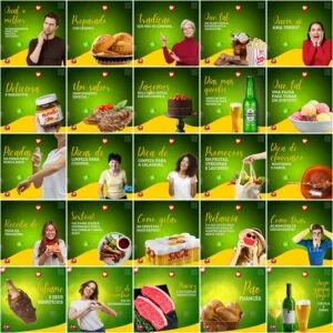 Modelos Canva Supermercados 200 Templates Editáveis + Legendas