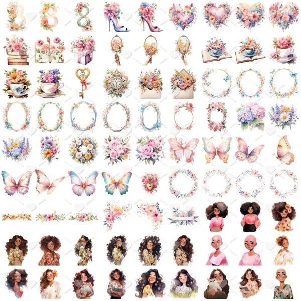 Mulheres 2024 Kit Digital Com Caixas Cards E Envelopes 3