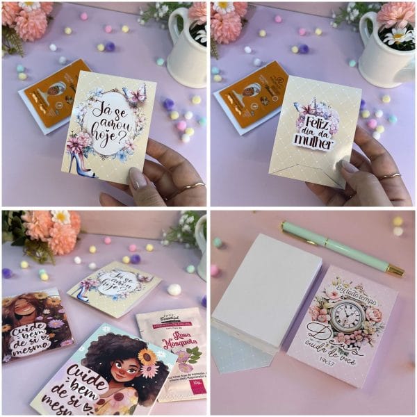 Mulheres 2024 Kit Digital Com Caixas Cards E Envelopes 6