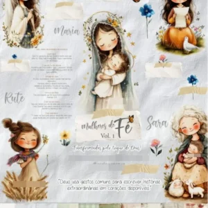 Mulheres de Fé - Kit Digital para Sublimação e Scrapbooking