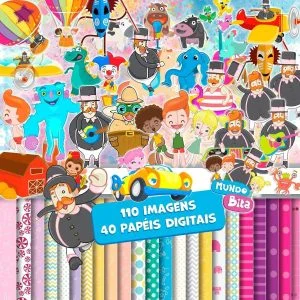 Mundo Bita Kit Digital Arquivos Png Cliparts + Brinde