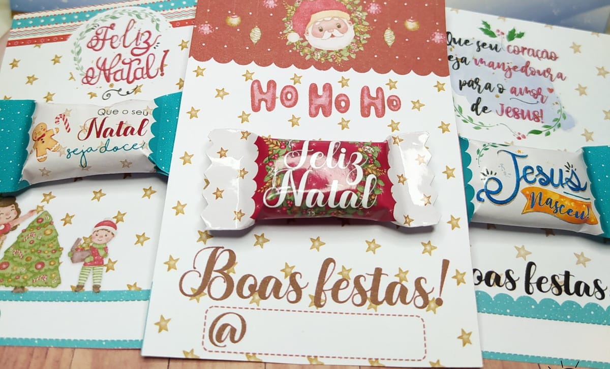 Kit digital natal balinhas e cartões para imprimir 3 Kit digital natal balinhas e cartões para imprimir - Imagem 3