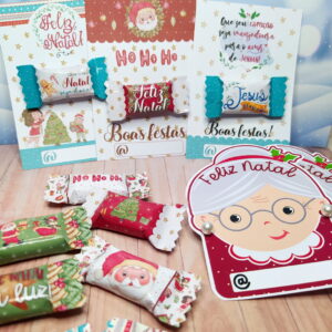 Kit digital natal balinhas e cartões para imprimir 15 natal balinhas e cartoes arquivo digital