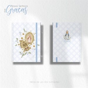 Nossa Senhora das Graças V2 Santinhos para Personalizados