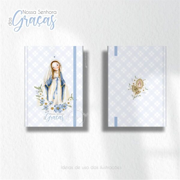 Nossa Senhora das Graças V2 Santinhos para Personalizados