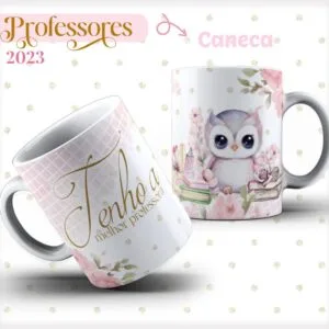 Pack 04 Artes Canecas Dia dos Professores - Arquivo Digital