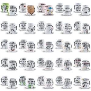 Pack 110 Estampas Caneca Flork Sublimação Em Corel Draw