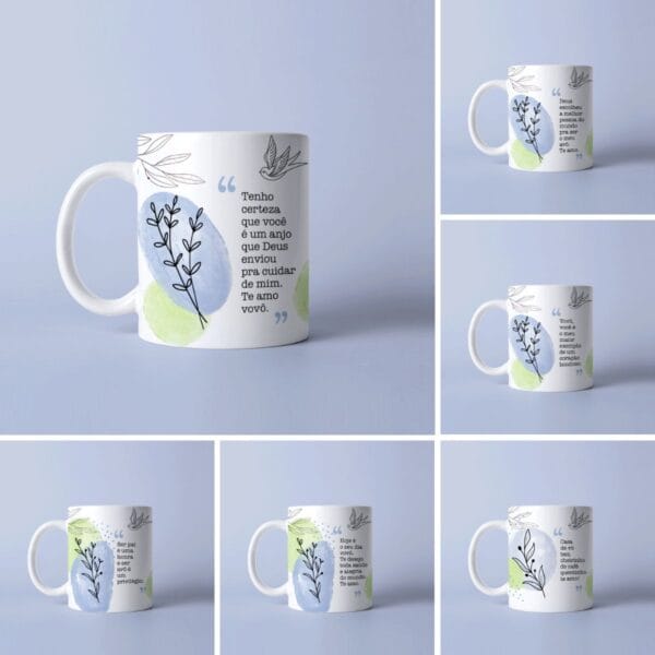 Pack 19 Artes Caneca Dia dos Avós Sublimação Em Jpg