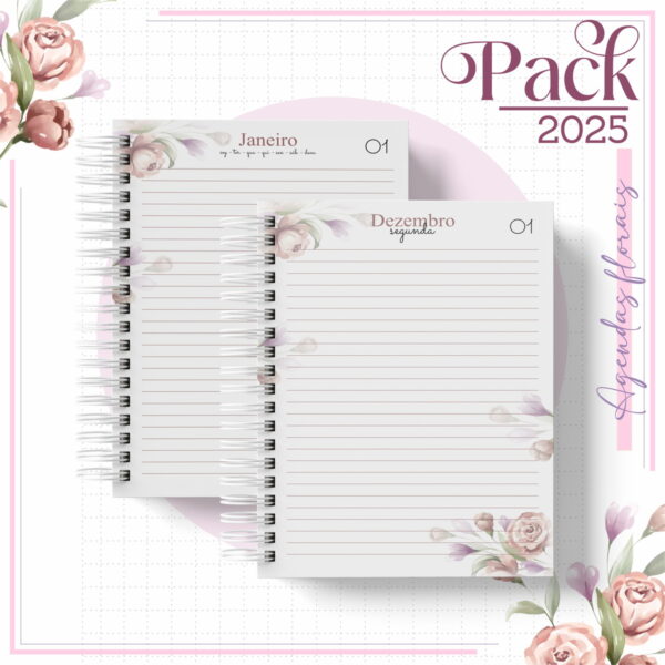 Pack 2025 - Agendas Femininas - Arquivo Digital