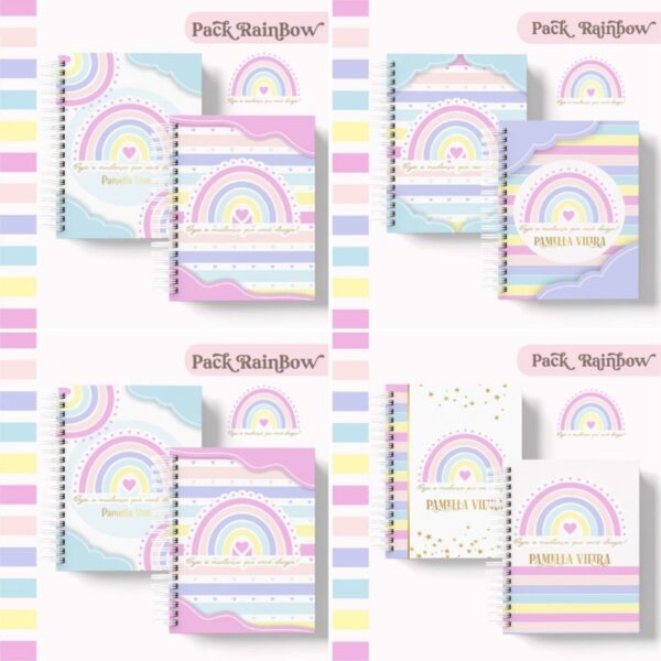 Pack Agenda e Planner Rainbow 2023 - Arquivo Digital