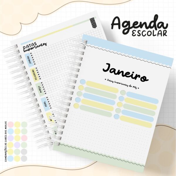 Pack Agenda Escolar 2022 - Arquivo Digital