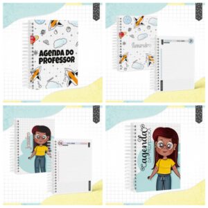 pack agendas do professor e professora arquivo digital