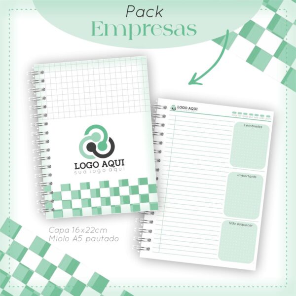 Pack Agendas Empresas - Arquivos Encadernação