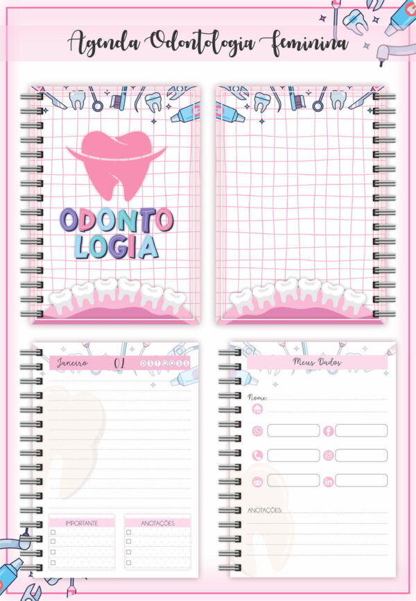 Pack Agendas Profissões - Arquivo Digital