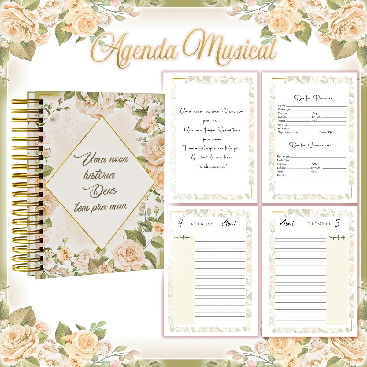 Pack Agendas Temas Musicais - Arquivo Digital 2 Pack Agendas Temas Musicais - Arquivo Digital