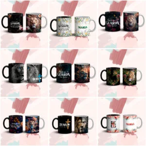 Pack Artes Caneca Religião Cristão Gospel Leão de Judá