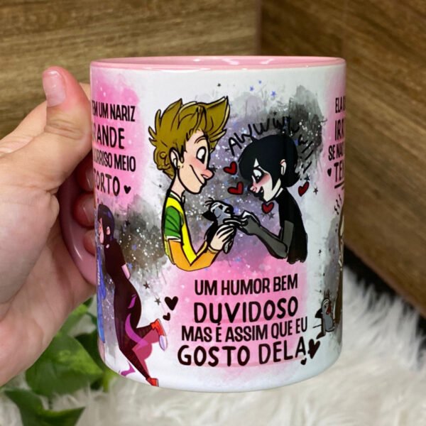 Pack Artes Caneca Sorriso Torto Dia dos Namorados Ele e Ela