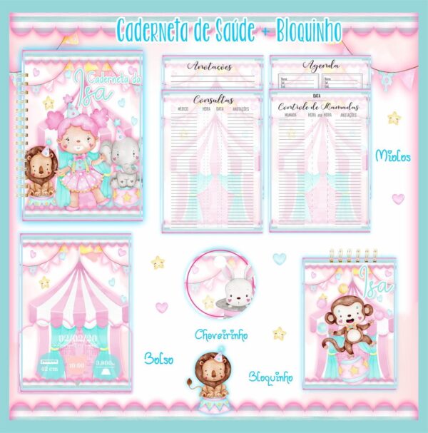 Pack Cadernetas de Saúde + Bloquinhos - Arquivo Digital