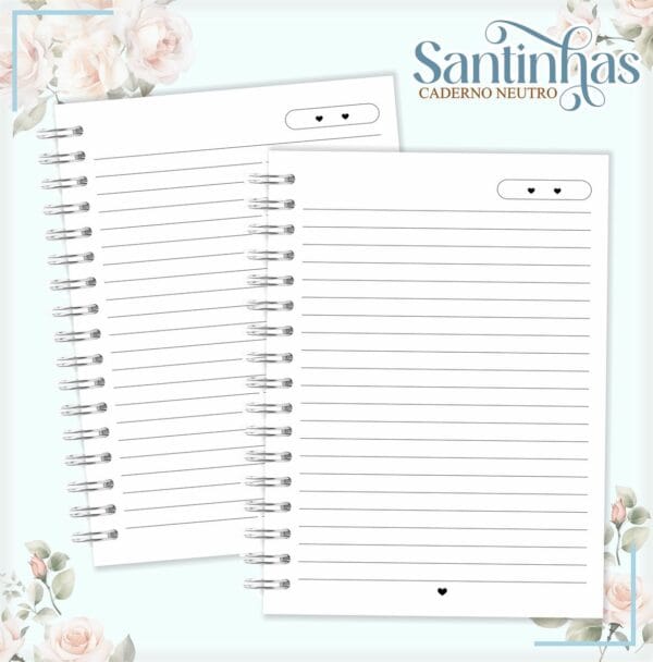 Pack Cadernos Santinhas - Arquivo Digital