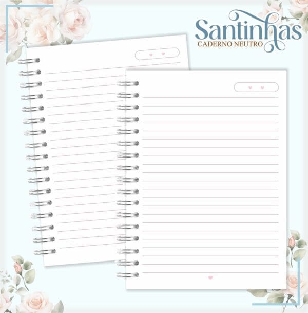 Pack Cadernos Santinhas - Arquivo Digital