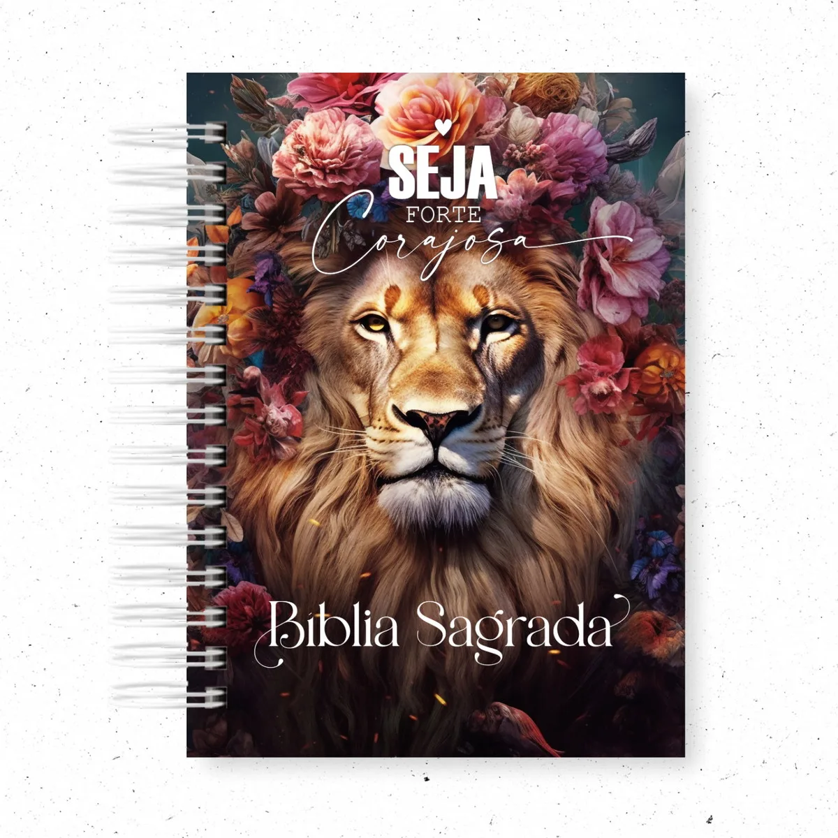Kit Digital Capa de Bíblia Feminina Leão e Marca Páginas - Imagem 3