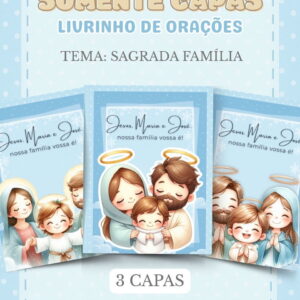 pack capas sagrada familia em png a4 e a5 para imprimir