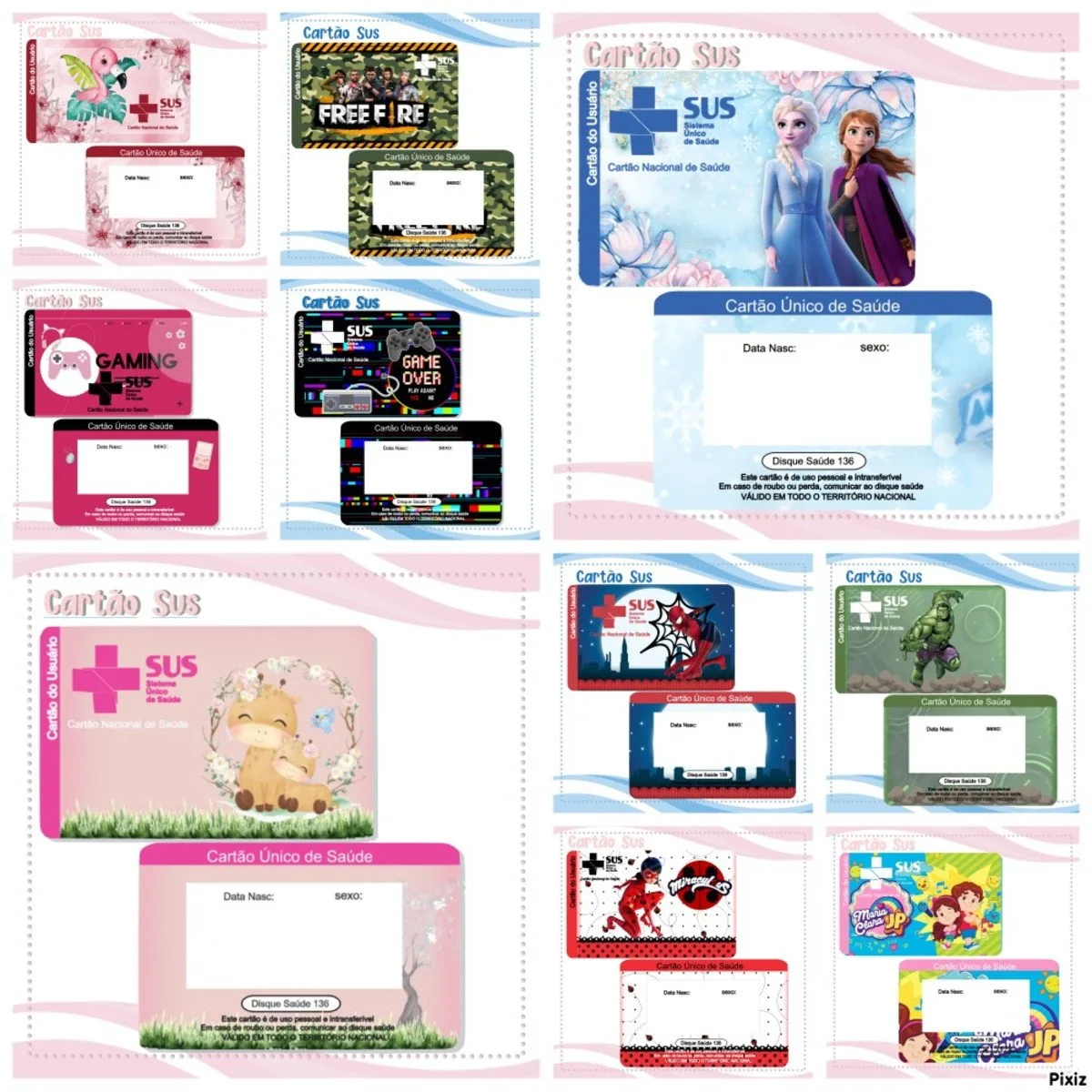 Pack Cartão Sus - Arquivo Digital