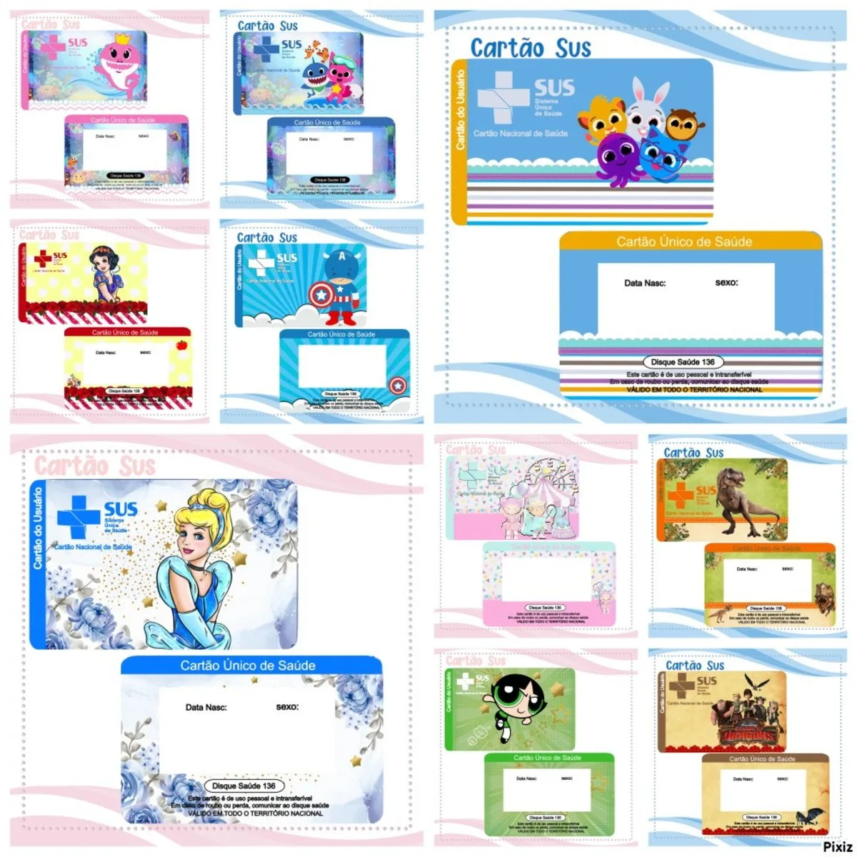 Pack Cartão Sus - Arquivo Digital