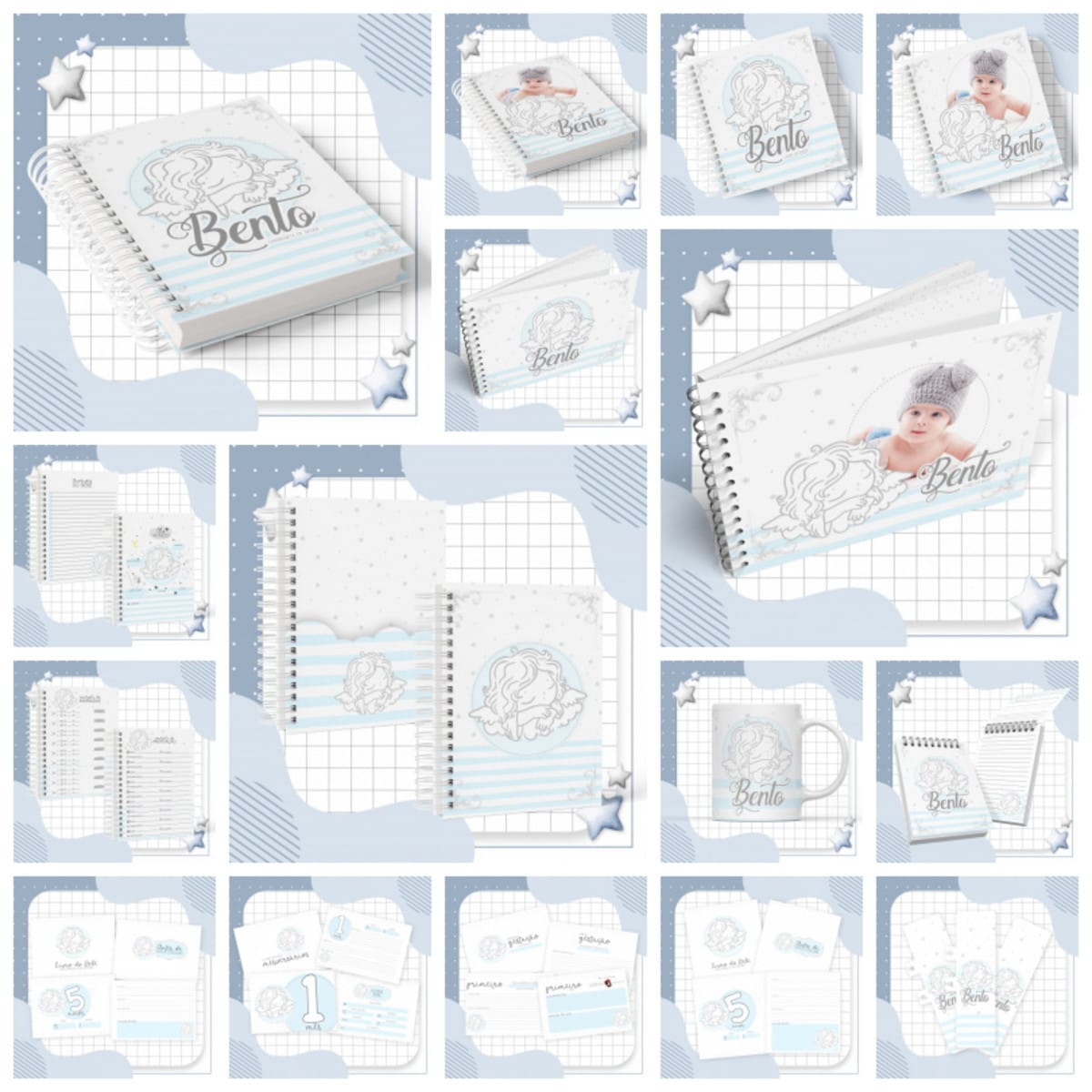 Pack Digital Maternidade Bebê com Livro do Bebê e Caderneta 4 Pack Digital Maternidade Bebê com Livro do Bebê e Caderneta - Imagem 4