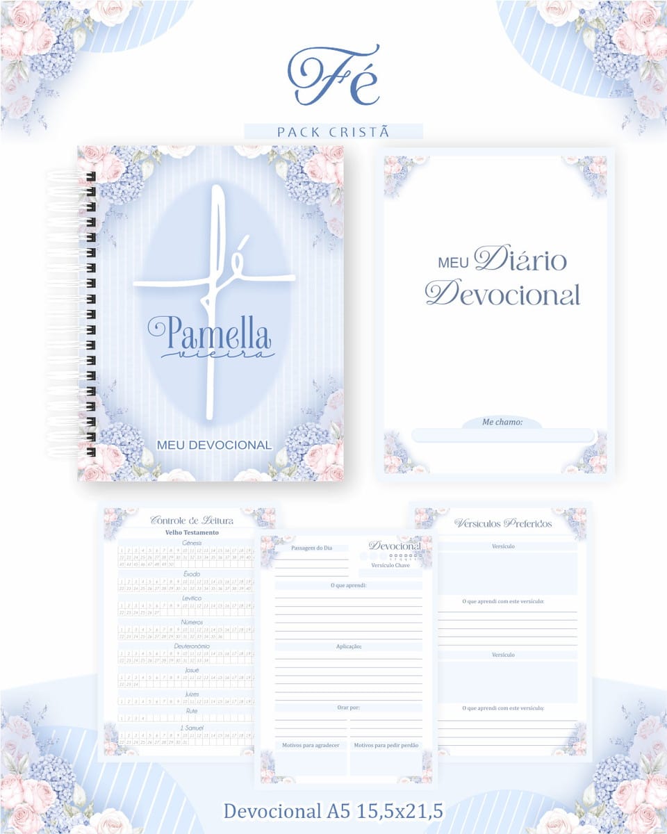 Pack Cristão Digital com Devocionais e Capas de Bíblia 3 Pack Cristão Digital com Devocionais e Capas de Bíblia - Imagem 3