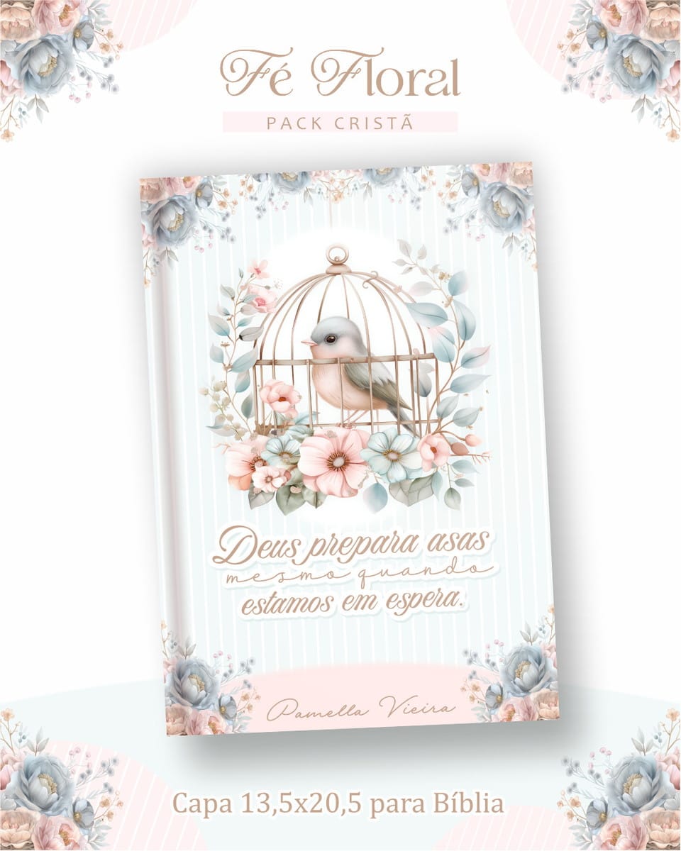Kit digital devocional cristão floral pronto para imprimir 4 Kit digital devocional cristão floral pronto para imprimir - Imagem 4