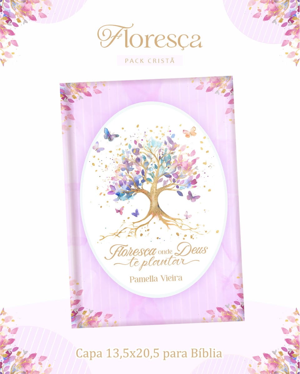 Kit digital cristão Floresça com devocional e capa para Bíblia 4 Kit digital cristão Floresça com devocional e capa para Bíblia - Imagem 4