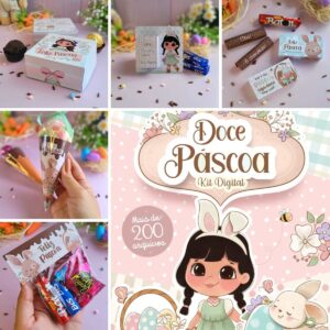 Pack Digital Páscoa Caixas Tags Figuras Mimos Fofos Imprimir