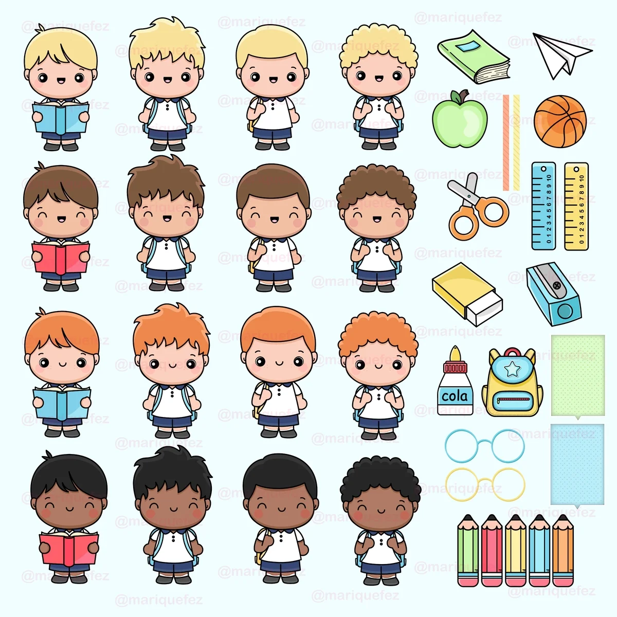 Pack Digital Volta às Aulas Etiquetas Marcadores Cards 4 Pack Digital Volta às Aulas Etiquetas Marcadores Cards