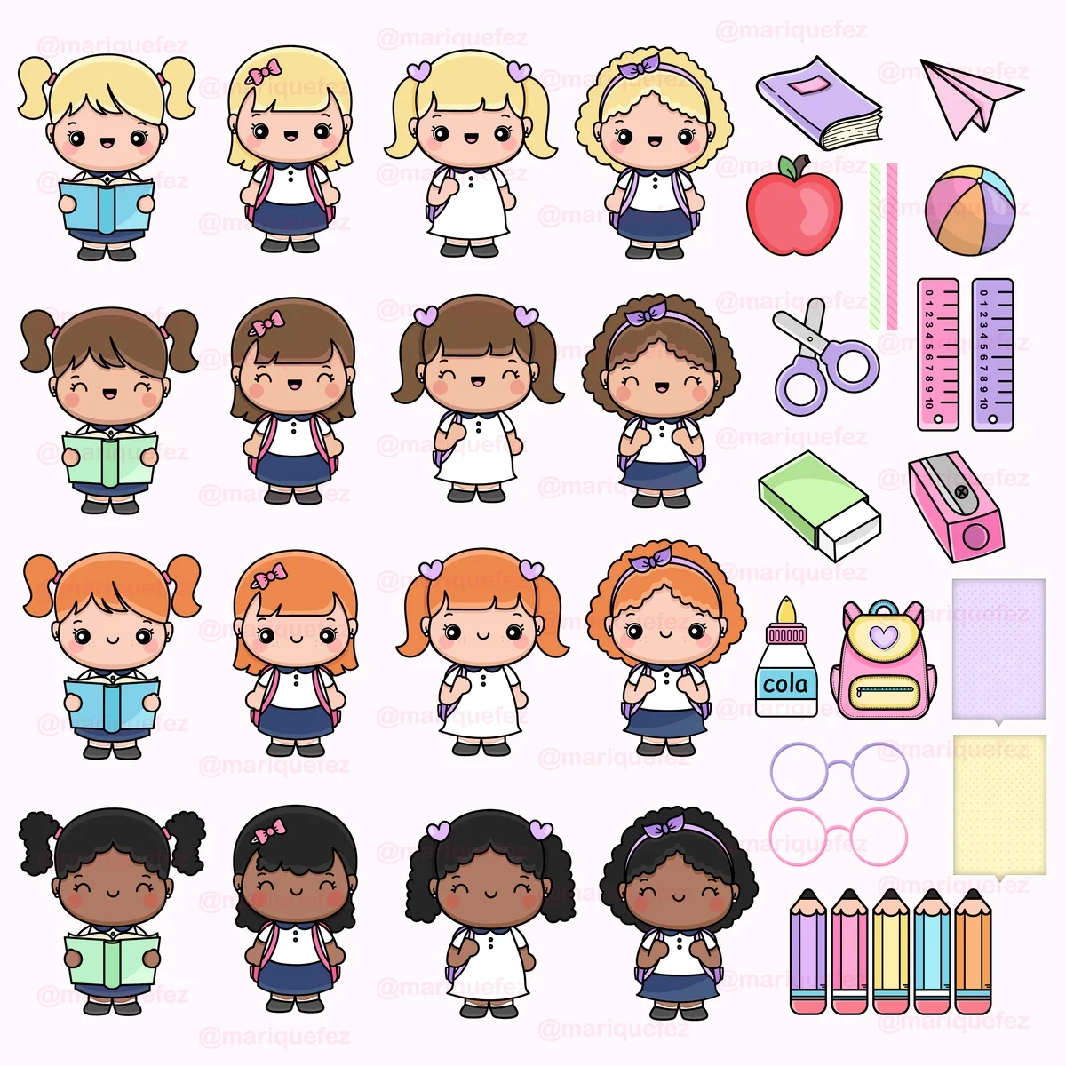 Pack Digital Volta às Aulas Etiquetas Marcadores Cards 3 Pack Digital Volta às Aulas Etiquetas Marcadores Cards