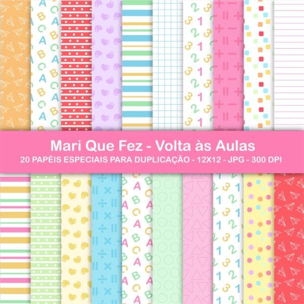 Pack Digital Volta às Aulas Etiquetas Marcadores Cards