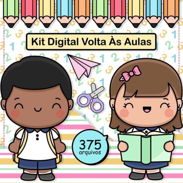 Pack Digital Volta às Aulas Etiquetas Marcadores Cards
