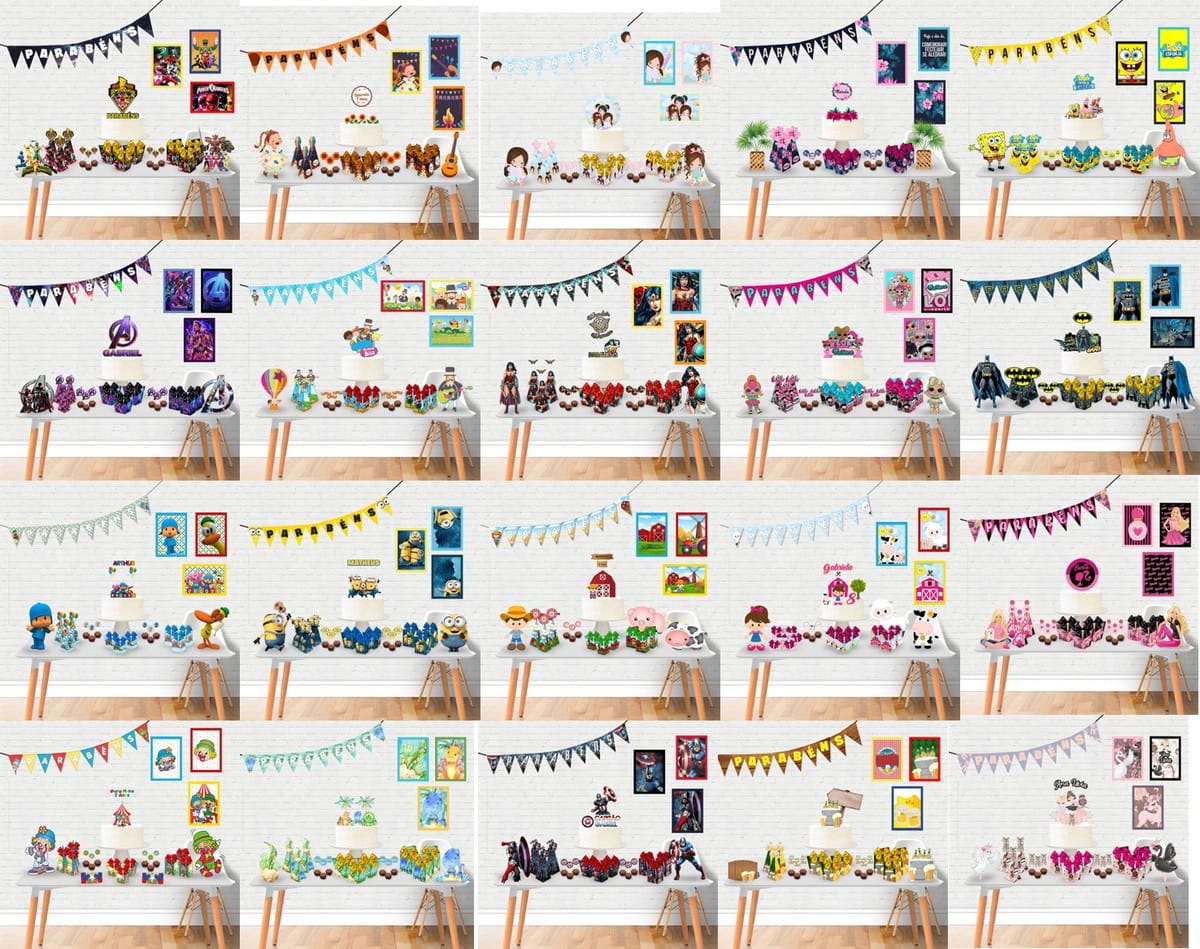 Kit Digital É Só Um Bolinho 1 para Festa Infantil 1 Kit Digital É Só Um Bolinho 1 para Festa Infantil