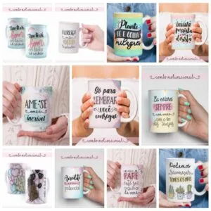 Pack Estampa Arte Caneca Motivacional - Arquivo Digital 28 Pack Estampa Arte Caneca Motivacional - Arquivo Digital