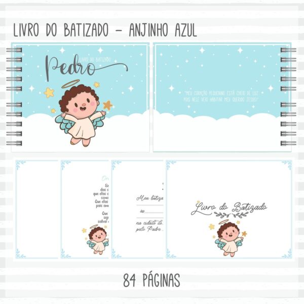 Pack Livro Batizado Menina e Menino - Arquivo Digital