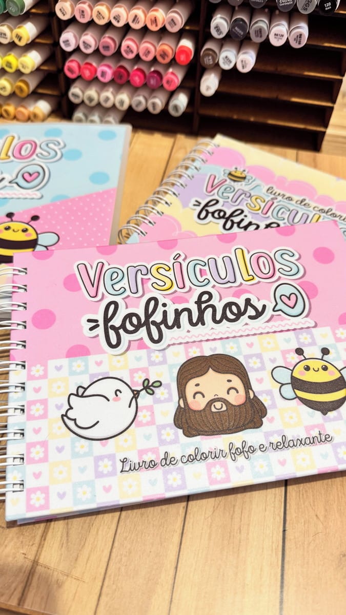 Kit Digital Livro de Colorir Versículos com Capas e Miolo 1 Kit Digital Livro de Colorir Versículos com Capas e Miolo