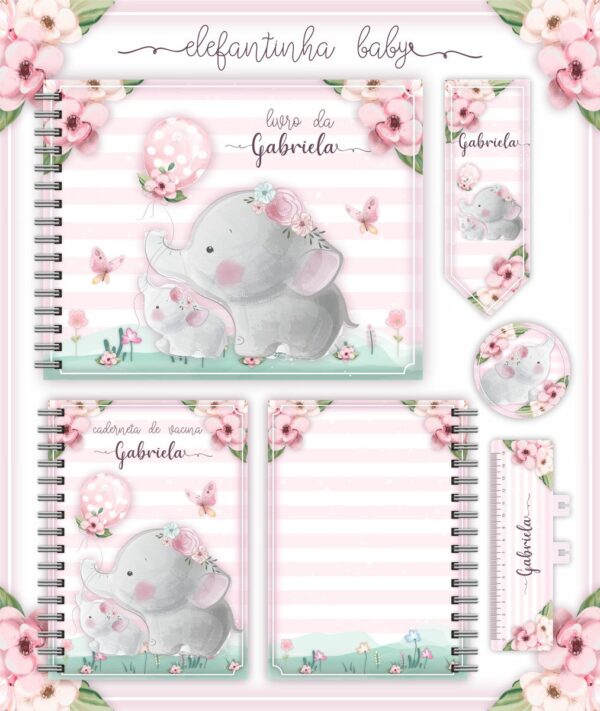 Pack Livro e Caderneta do Bebê - Arquivo Digital
