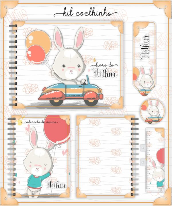 Pack Livro e Caderneta do Bebê - Arquivo Digital