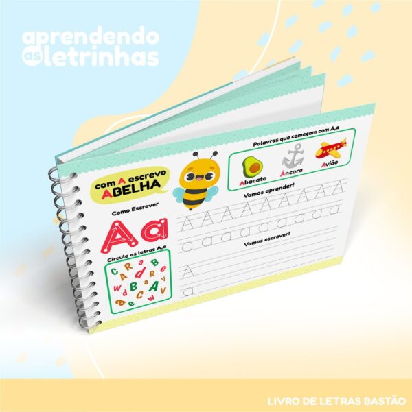 Pack Livros Ativ. Letras Cursivas e Bastão - Arquivo Digital