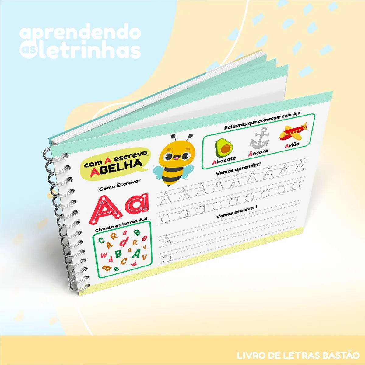 Pack Livros Ativ. Letras Cursivas e Bastão - Arquivo Digital