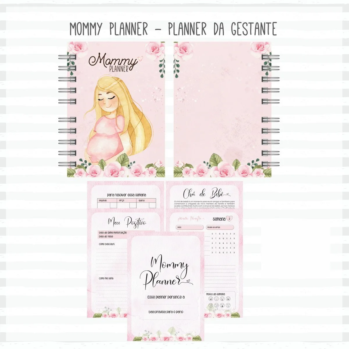 Pack Mommy Planner (Planner da Gestante) - Arquivo Digital 2 Pack Mommy Planner (Planner da Gestante) - Arquivo Digital